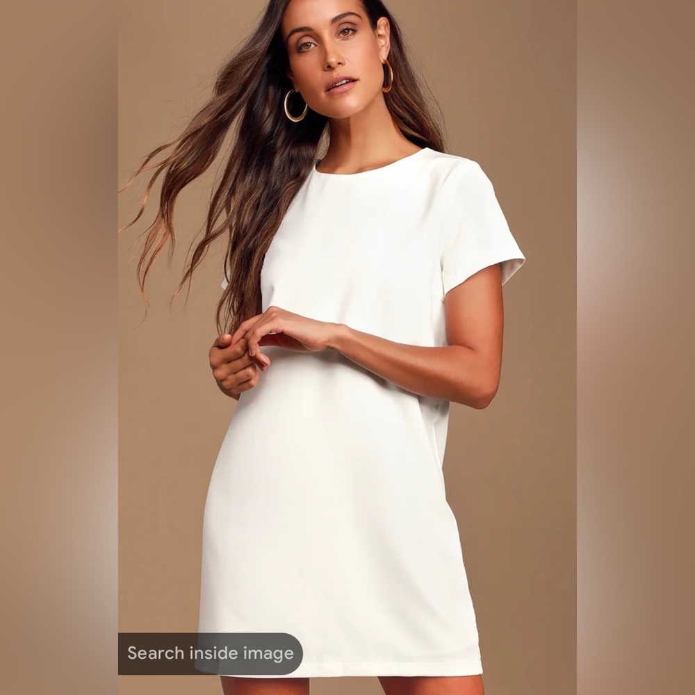 COPY - XS Lulus Shift and Shout Ivory Dress - Sold Out Online!